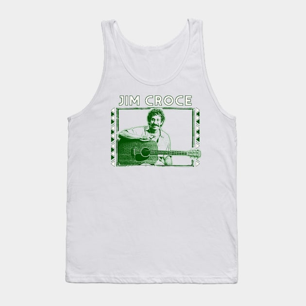 Jim Croce // Retro Fan Artwork Design Tank Top by DankFutura